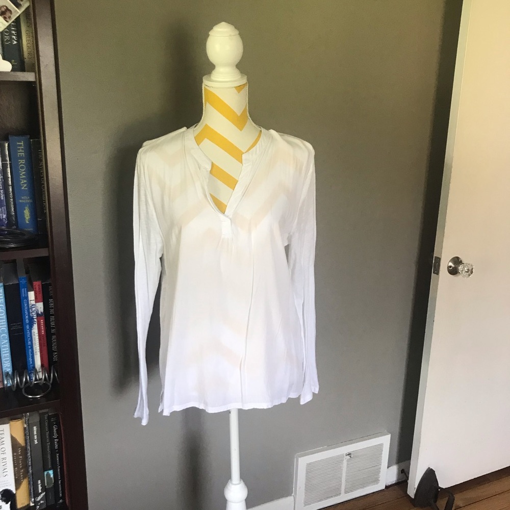 Gap Mixed Media Long Sleeve Top